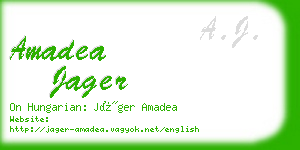 amadea jager business card